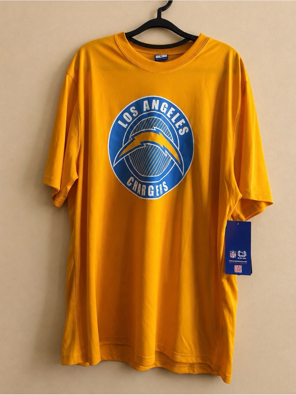 NFL Los Angeles Chargers Gold and Blue Logo Tee